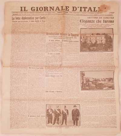 IL GIORNALE D'ITALIA VENERDI 14 SETTEMBRE 1923